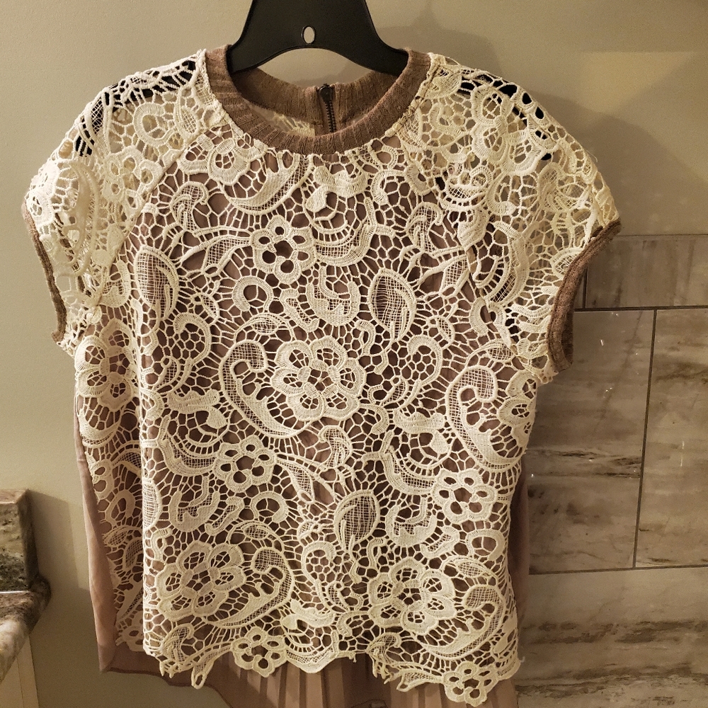 Miss Me Lace Top Women Size M